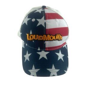 Loudmouth Golf Hat Stars and Strips Snapback Cap USA Flag 4th of July 250th
